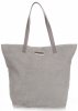 Kožené kabelka shopper bag Vittoria Gotti světle šedá V915